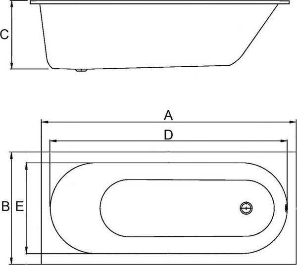 Изображение товара Ванна акриловая Alba Spa Supreme 170x75