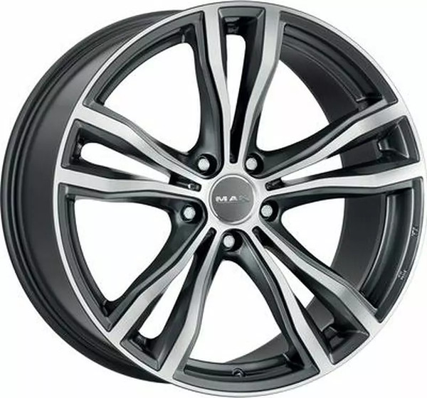 Изображение товара Литой диск MAK X-Mode 21x10" 5x112мм DIA 66.6мм ET 50мм Gun Met-Mirror Face
