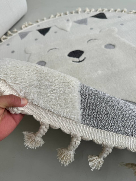 Изображение товара Коврик LAXMI Quincey 1098 круг (1.2x1.2, Cream/Cream)