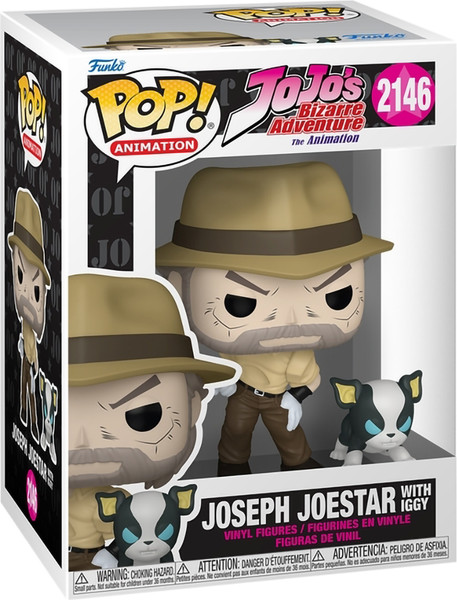 Фигурка коллекционная Funko POP! JoJo's Bizarre Adventure Joseph Joestar And Iggy / Fun88461 — фото 6