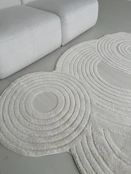 Изображение товара Коврик LAXMI New Quincey 2292 фигурная (1.2x1.8, Cream/Cream)