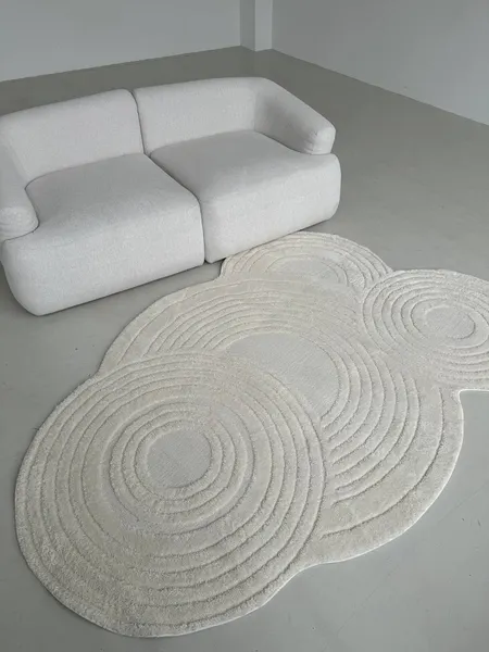 Изображение товара Коврик LAXMI New Quincey 2292 фигурная (1.2x1.8, Cream/Cream)