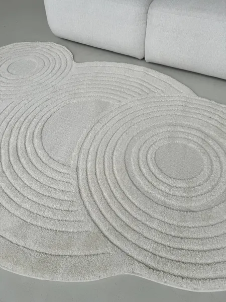 Изображение товара Коврик LAXMI New Quincey 2292 фигурная (1.2x1.8, Cream/Cream)