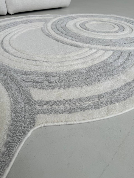 Изображение товара Ковер LAXMI New Quincey 2292 фигурная (1.6x2.3, Cream/Grey)