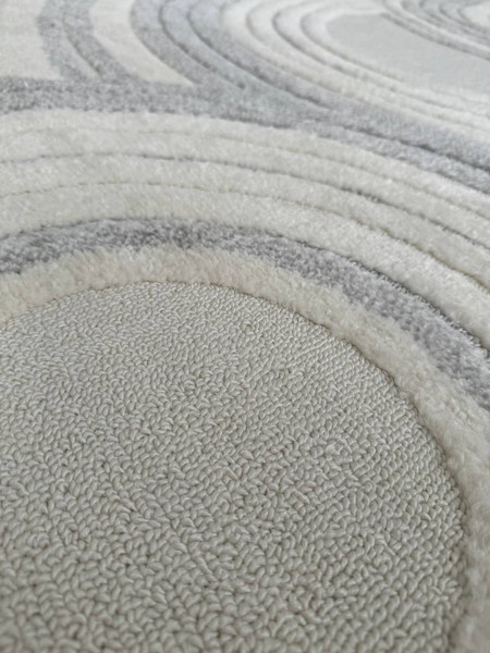 Изображение товара Ковер LAXMI New Quincey 2292 фигурная (1.6x2.3, Cream/Grey)