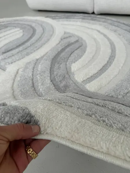 Изображение товара Ковер LAXMI New Quincey 2201 фигурная (1.6x2.3, Cream/Grey)