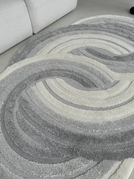 Изображение товара Ковер LAXMI New Quincey 2201 фигурная (1.6x2.3, Cream/Grey)
