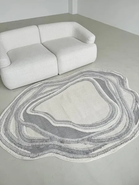 Изображение товара Ковер LAXMI New Quincey 2199 фигурная (1.6x2.3, Cream/Cream)