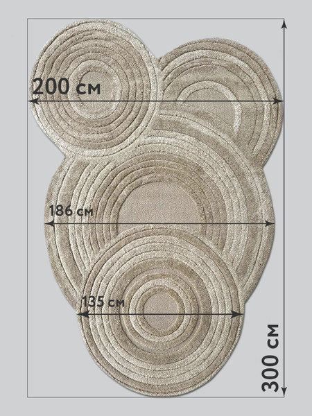 Изображение товара Ковер LAXMI New Quincey 2292 фигурная (2x3, Cream/Beige)