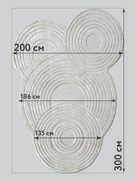 Изображение товара Ковер LAXMI New Quincey 2292 фигурная (2x3, Cream/Cream)