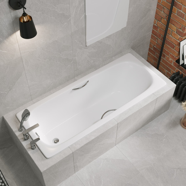 Изображение товара Ванна стальная Lauter Orra Star 170 / 21XST170 (с ручками и сифоном 21Y11020)