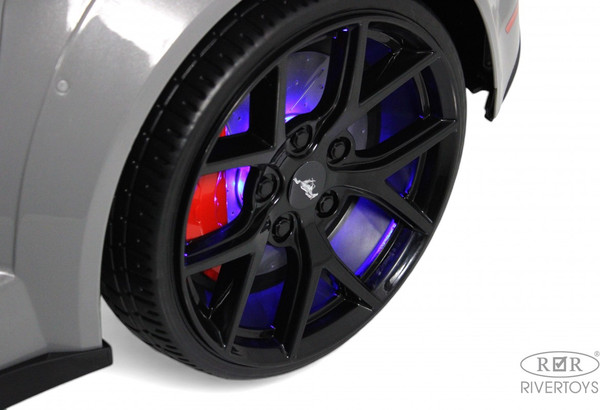 Изображение товара Детский автомобиль RiverToys Ford Mustang GT / A222MP (серый)