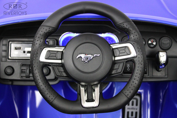 Изображение товара Детский автомобиль RiverToys Ford Mustang GT / A222MP (синий)