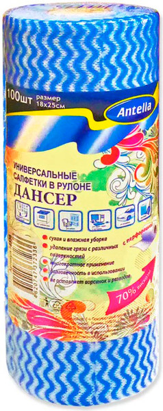 Набор салфеток хозяйственных Антелла Дансер целлюлозные 18x25см / 72336-Ц (100шт) — фото 5