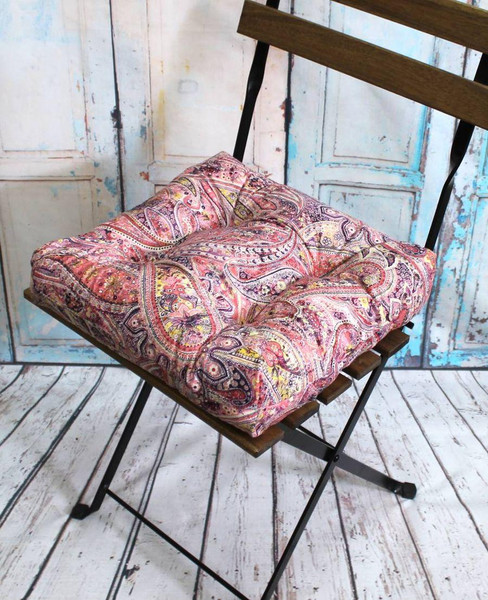 Изображение товара Подушка на стул MATEX Concept Огурцы / 12-443 (розовый/фиолетовый)