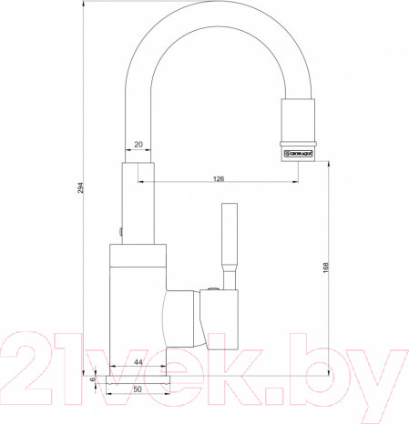 Изображение товара Смеситель Gross Aqua ColorFlex 3241508G