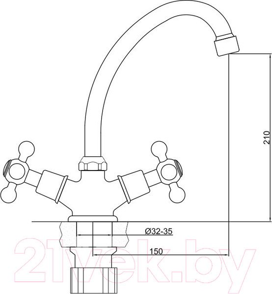 Изображение товара Смеситель Gross Aqua Yota 3088039C-B03