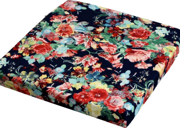 Изображение товара Подушка на стул MATEX Cuadro Concept Цветы на синем / 12-528 (синий/красный/желтый)