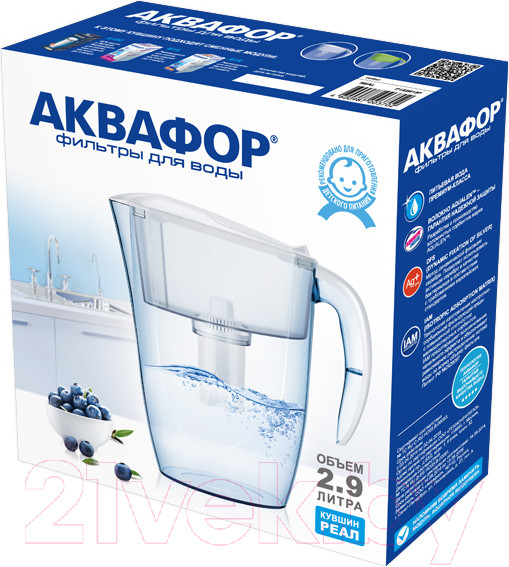 Изображение товара Фильтр-кувшин Аквафор Реал (белый)