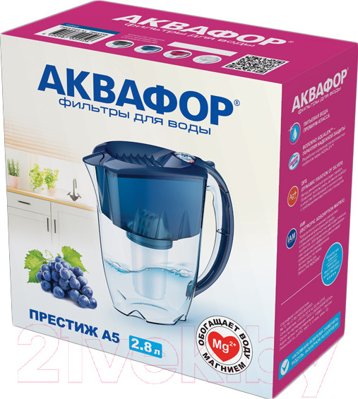 Изображение товара Фильтр-кувшин Аквафор Престиж А5 (белый)
