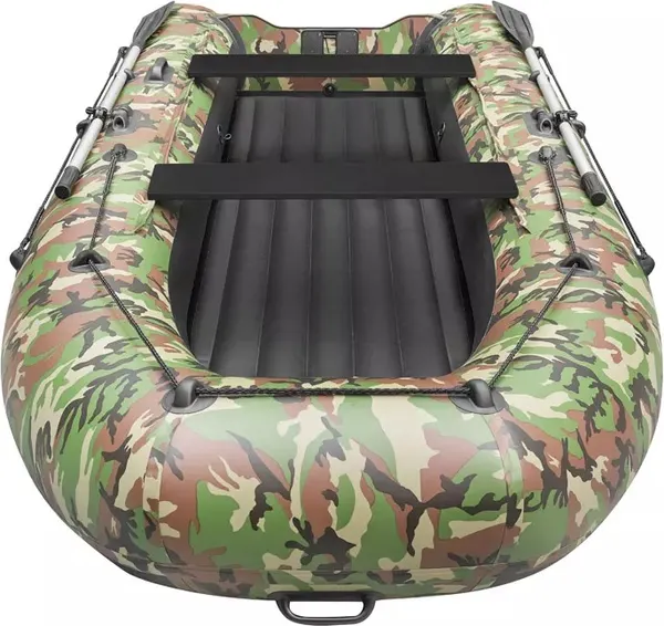 Изображение товара Надувная лодка Roger Boat Trofey 3300 (без киля, зеленый камуфляж/черный комби)