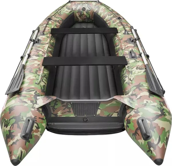 Изображение товара Надувная лодка Roger Boat Trofey 3300 (без киля, зеленый камуфляж/черный комби)