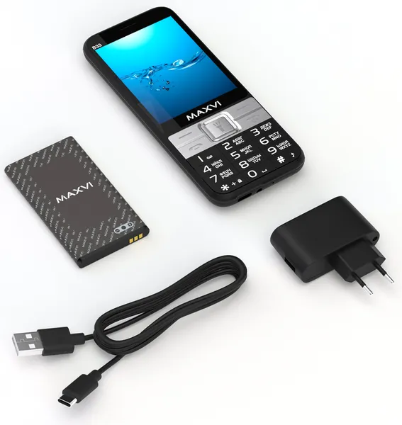 Изображение товара Мобильный телефон Maxvi B33 (черный)