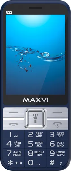 Изображение товара Мобильный телефон Maxvi B33 (синий)