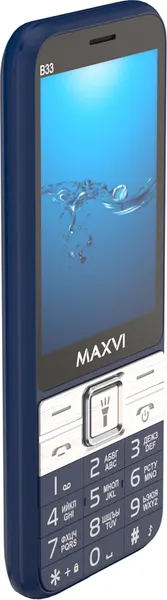 Изображение товара Мобильный телефон Maxvi B33 (синий)