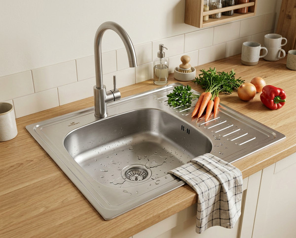 Изображение товара Мойка кухонная Wisent WD-6060-L (без сифона)