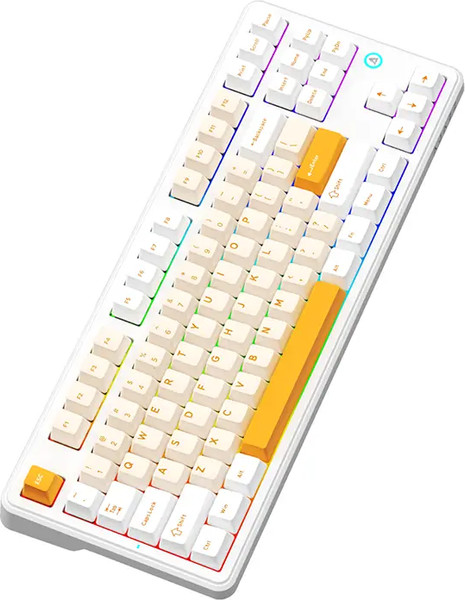 Изображение товара Клавиатура Ajazz AK870 V2 Day Dream Switch (желтый/белый)