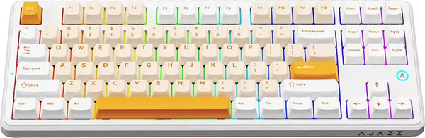 Изображение товара Клавиатура Ajazz AK870 V2 Day Dream Switch (желтый/белый)