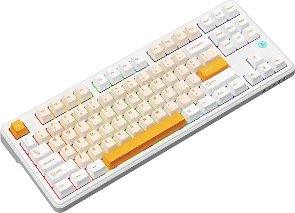 Изображение товара Клавиатура Ajazz AK870 V2 Day Dream Switch (желтый/белый)