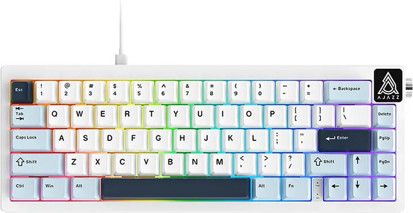 Изображение товара Клавиатура Ajazz AK650 Sea Salt Switch (синий/белый)