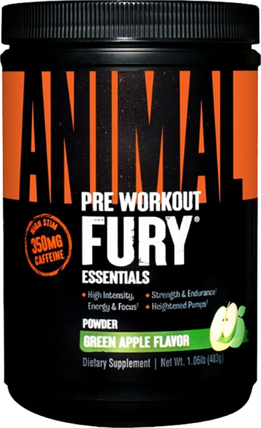 Предтренировочный комплекс Universal Nutrition Animal Fury (483г, зеленое яблоко) — фото 5