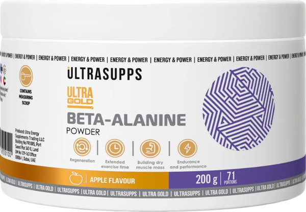 Бета-аланин Ultrasupps Ультра Голд (200г, яблоко) — фото 5