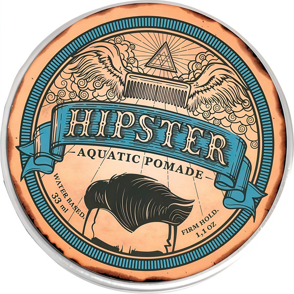 Помада для укладки волос Hipster Aquatic Pomade со средней фиксацией (33мл) — фото 5