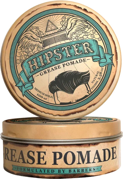 Помада для укладки волос Hipster Grease Pomade Бриолин со средней фиксацией (100мл) — фото 6