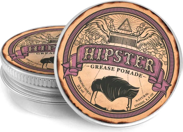 Помада для укладки волос Hipster Grease Pomade Бриолин с сильной фиксацией (33мл) — фото 6