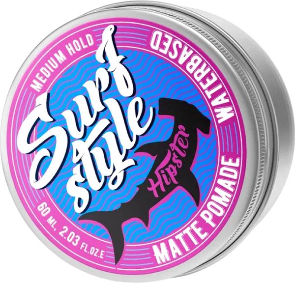 Помада для укладки волос Hipster Matte Pomade Surf Style со средней фиксацией (60мл) — фото 3