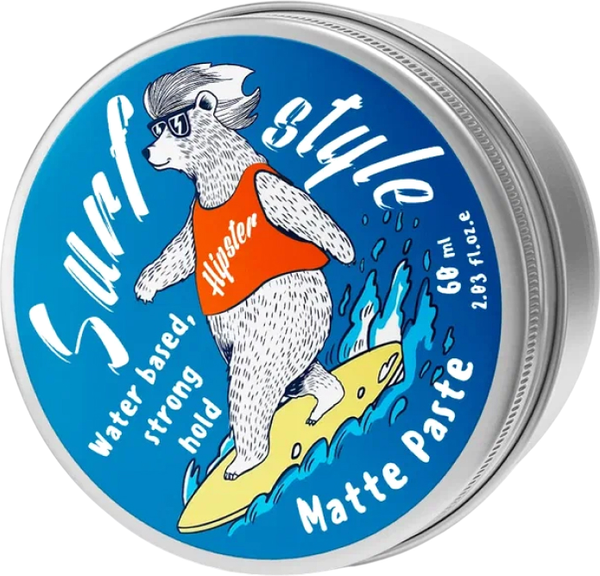 Паста для укладки волос Hipster Matte Paste Surf Style с сильной фиксацией (60мл) — фото 3