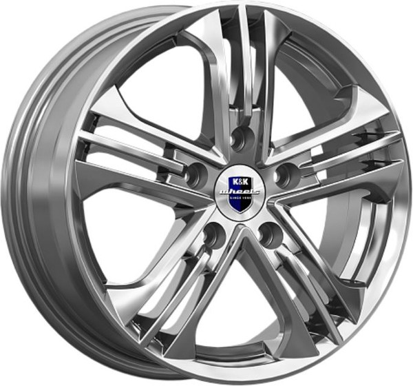 Литой диск K&K Trinity 15x6" 5x114.3мм DIA 67.1мм ET 44мм Дарк платинум — фото 3