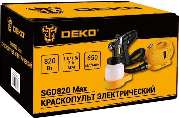 Изображение товара Краскопульт электрический Deko SGD820 Max / 085-1332