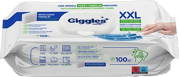 Влажные салфетки для дома Giggles White Soap (100шт) — фото 3