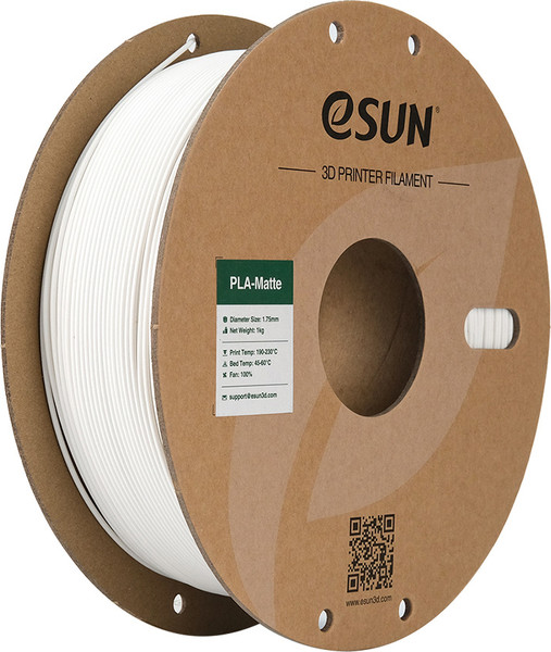Пластик для 3D-печати eSUN PLA-Matte / PLA-MT175O-MW5B1 (1.75мм, 5кг, молочно-белый) — фото 3