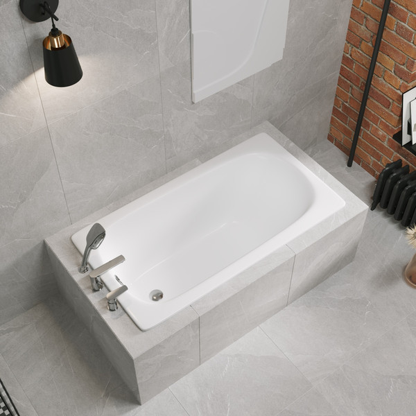 Изображение товара Ванна стальная Lauter Orra 130 / 21XG130 (с ножками и сифоном 21Y11030)