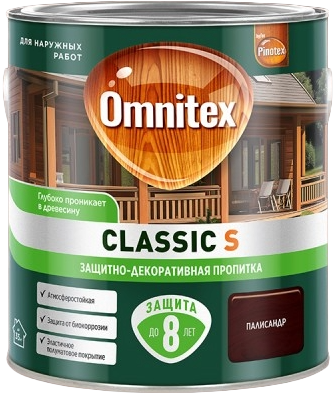 Пропитка для дерева Omnitex Classic S Палисандр (900мл) — фото 3