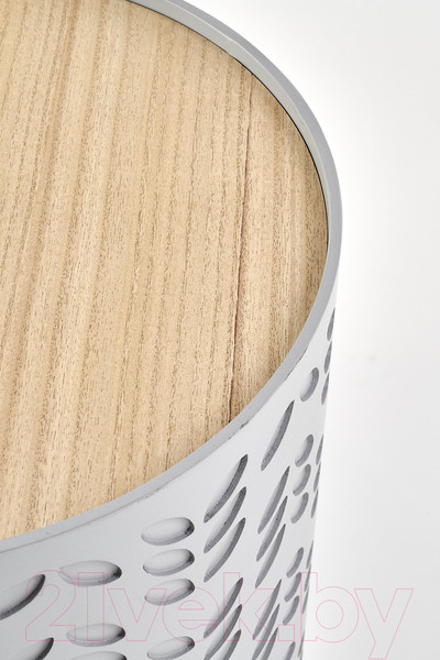 Изображение товара Комплект журнальных столиков Halmar Alba (белый матовый/серый матовый)