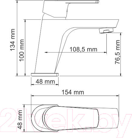 Изображение товара Смеситель Wasserkraft Dill 6103
