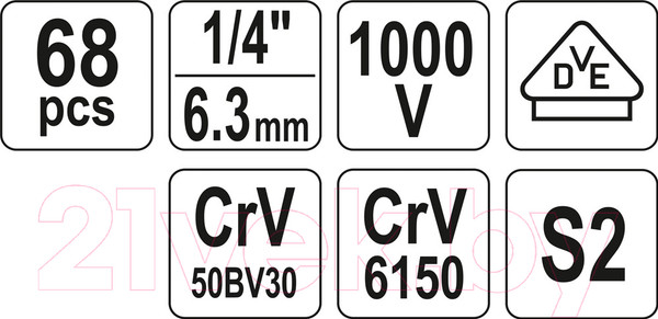 Изображение товара Универсальный набор инструментов Yato YT-39009